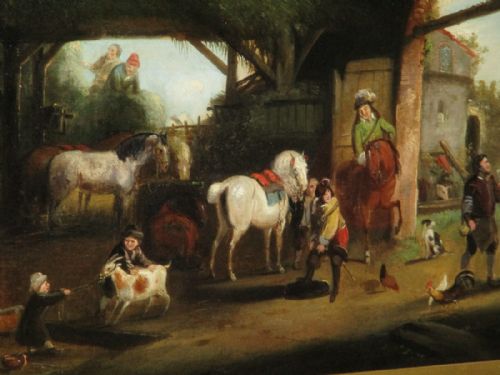 FINE LARGE PAIR OF OIL PAINTINGS AFTER WOUWERMAN - ADDITIONAL PHOTO 10