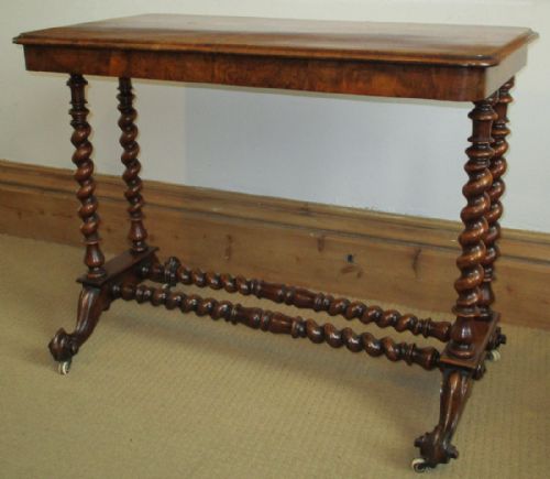 VICTORIAN WALNUT SIDE OR STRETCHER TABLE - ADDITIONAL PHOTO 1