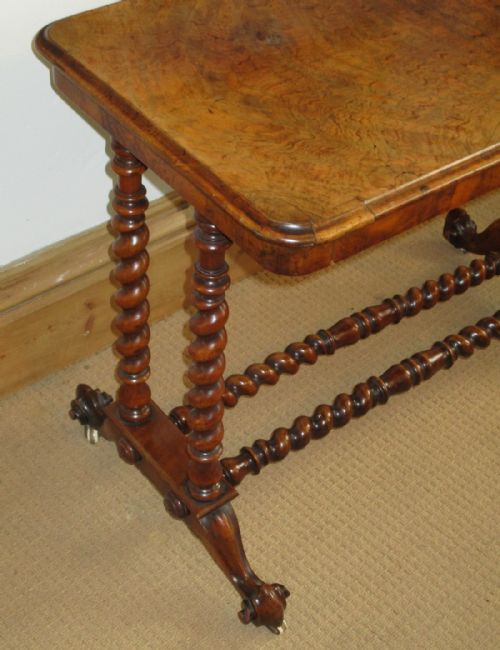 VICTORIAN WALNUT SIDE OR STRETCHER TABLE - ADDITIONAL PHOTO 2