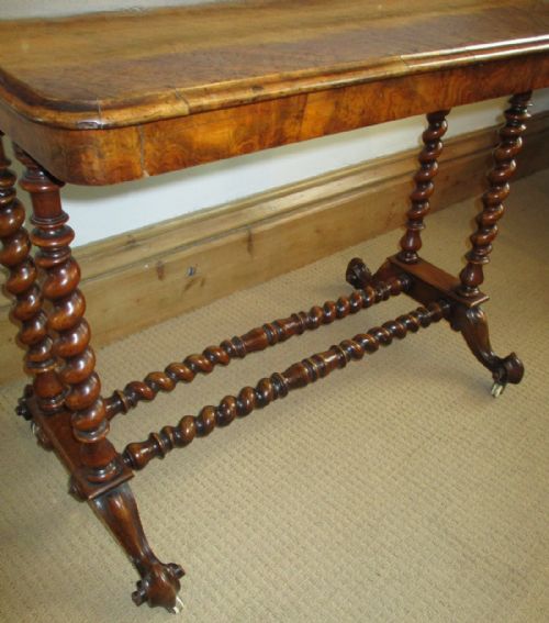VICTORIAN WALNUT SIDE OR STRETCHER TABLE - ADDITIONAL PHOTO 8