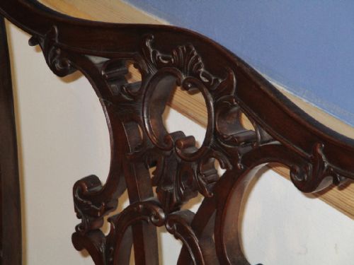 FINE PAIR OF CHIPPENDALE REVIVAL ARMCHAIRS - ADDITIONAL PHOTO 6