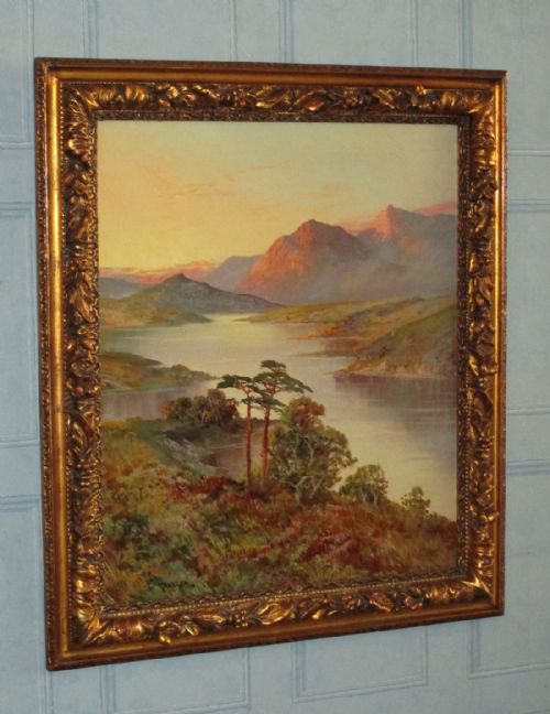 HIGHLAND LANDSCAPE OIL PAINTING - ADDITIONAL PHOTO 2