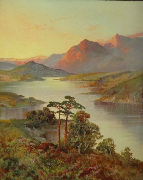 HIGHLAND LANDSCAPE OIL PAINTING - ADDITIONAL PHOTO 3