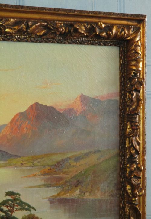 HIGHLAND LANDSCAPE OIL PAINTING - ADDITIONAL PHOTO 4