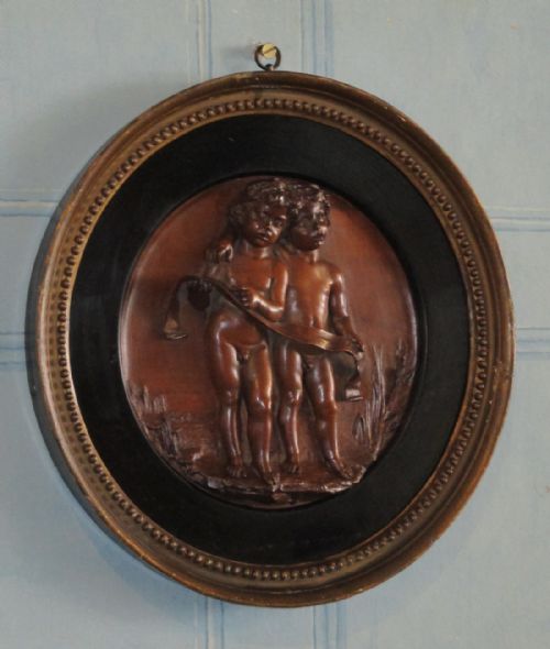 italian carved boxwood panel - CATEGORY: ANTIQUE MISCELLANEOUS - DATED 1850