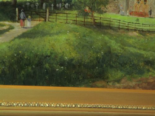 WILLIAM G MEADOWS LARGE OIL PAINTING - ADDITIONAL PHOTO 6