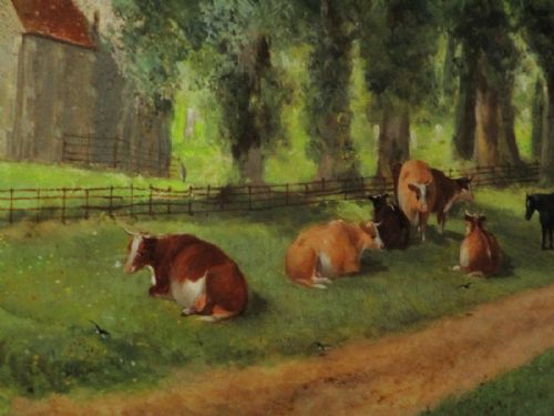 WILLIAM G MEADOWS LARGE OIL PAINTING - ADDITIONAL PHOTO 7