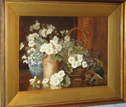 FINE LATE VICTORIAN STILL LIFE OIL PAINTING - ADDITIONAL PHOTO 2