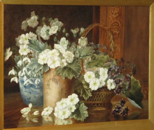 FINE LATE VICTORIAN STILL LIFE OIL PAINTING - ADDITIONAL PHOTO 3