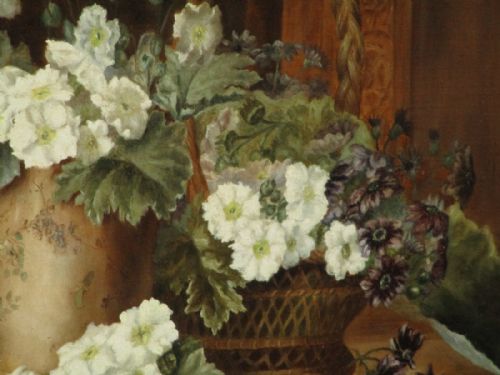 FINE LATE VICTORIAN STILL LIFE OIL PAINTING - ADDITIONAL PHOTO 4