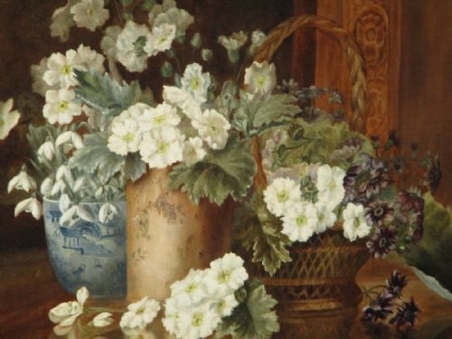 FINE LATE VICTORIAN STILL LIFE OIL PAINTING - ADDITIONAL PHOTO 6