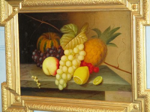 FINE STILL LIFE OIL PAINTING OF FRUIT - ADDITIONAL PHOTO 2