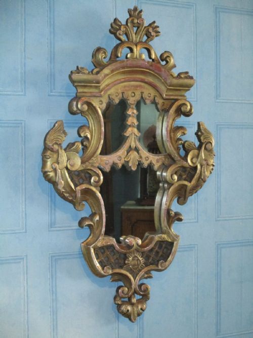 fine italianate gilt mirror - CATEGORY: ANTIQUE MIRRORS - DATED 1880