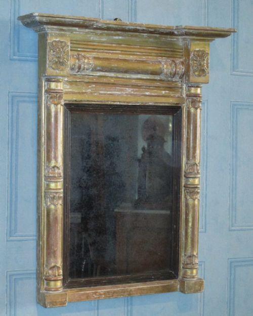 small regency gilt pier mirror - CATEGORY: ANTIQUE MIRRORS - DATED REGENCY