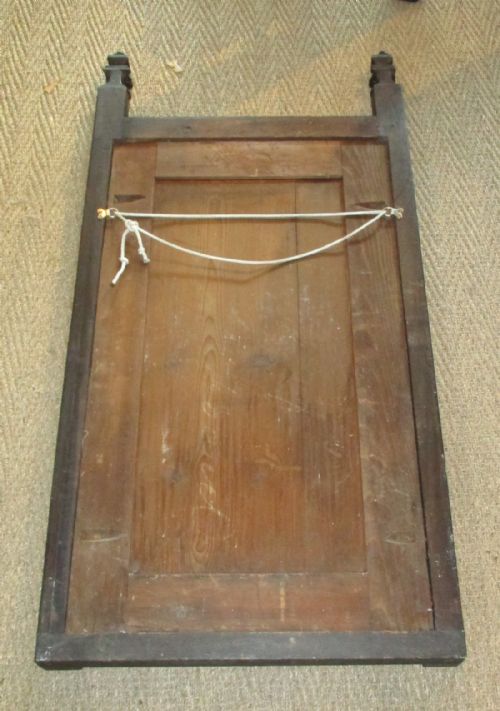 VICTORIAN OAK GOTHIC REVIVAL MIRROR - ADDITIONAL PHOTO 7