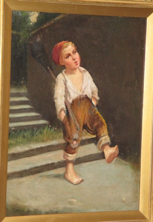 PAIR OF ITALIAN OIL PAINTINGS BY GIOVANNI MARESCA - ADDITIONAL PHOTO 1