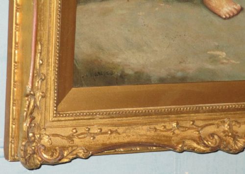 PAIR OF ITALIAN OIL PAINTINGS BY GIOVANNI MARESCA - ADDITIONAL PHOTO 2
