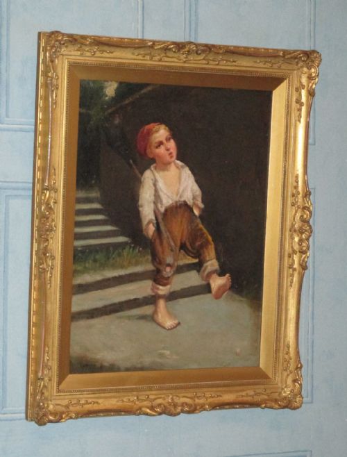 PAIR OF ITALIAN OIL PAINTINGS BY GIOVANNI MARESCA - ADDITIONAL PHOTO 3