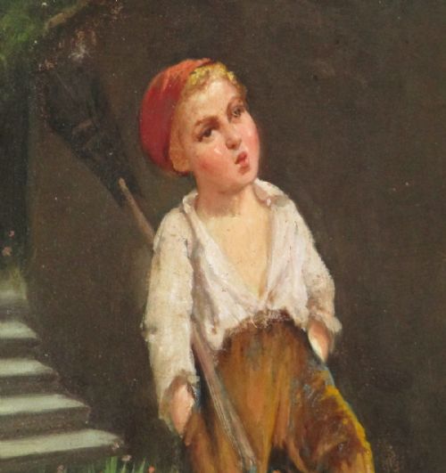 PAIR OF ITALIAN OIL PAINTINGS BY GIOVANNI MARESCA - ADDITIONAL PHOTO 4