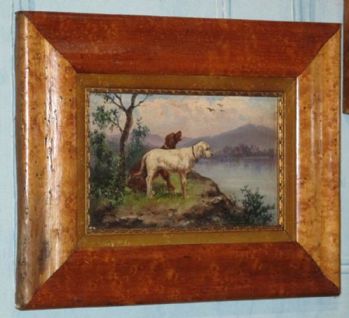 GROUP OF THREE OIL PAINTINGS OF DOGS - ADDITIONAL PHOTO 2