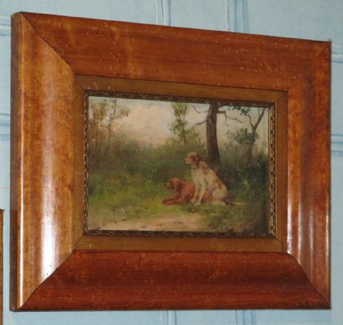 GROUP OF THREE OIL PAINTINGS OF DOGS - ADDITIONAL PHOTO 5
