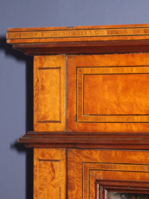 FINE EDWARDIAN SATINWOOD DISPLAY CABINET - ADDITIONAL PHOTO 6