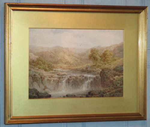 victorian watercolour by charles a bool - CATEGORY: ANTIQUE ART - DATED VICTORIAN