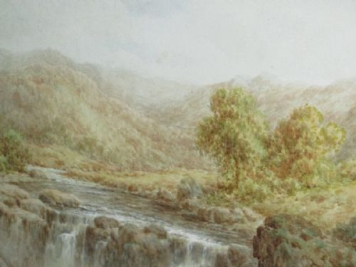 VICTORIAN WATERCOLOUR BY CHARLES A BOOL - ADDITIONAL PHOTO 3