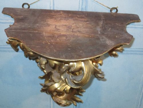 ITALIAN CARVED GILTWOOD WALL BRACKET - ADDITIONAL PHOTO 7