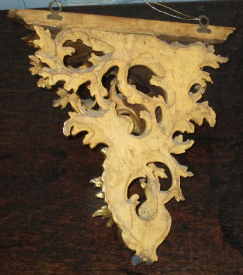 ITALIAN CARVED GILTWOOD WALL BRACKET - ADDITIONAL PHOTO 8