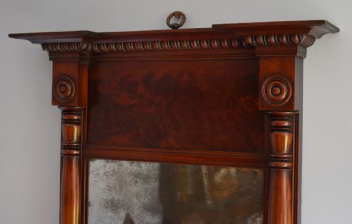 FINE LATE REGENCY MAHOGANY PIER MIRROR - ADDITIONAL PHOTO 1