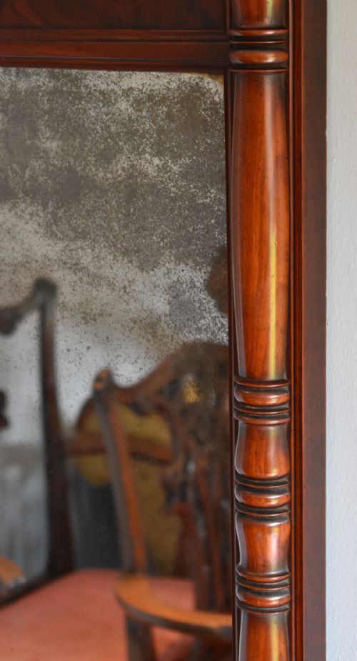 FINE LATE REGENCY MAHOGANY PIER MIRROR - ADDITIONAL PHOTO 4