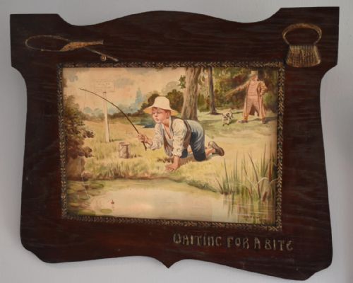 PAIR OF EDWARDIAN COMIC FISHING WATERCOLOURS - ADDITIONAL PHOTO 3