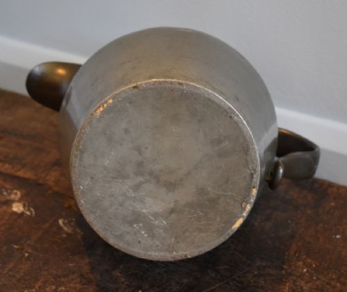 LARGE GEORGIAN PEWTER ALE JUG - ADDITIONAL PHOTO 6