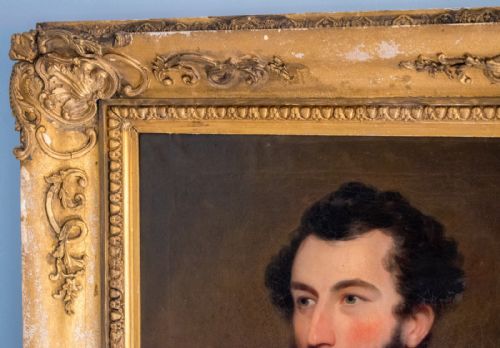SUPERB LARGE PAIR OF LATE GEORGIAN OIL PORTRAITS - ADDITIONAL PHOTO 12