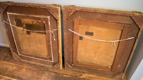 SUPERB LARGE PAIR OF LATE GEORGIAN OIL PORTRAITS - ADDITIONAL PHOTO 13