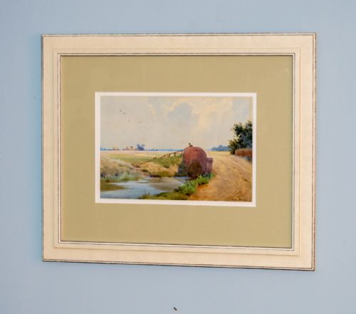 FLY FISHING WATERCOLOUR BY WILLIAM BARTOL THOMAS - ADDITIONAL PHOTO 1