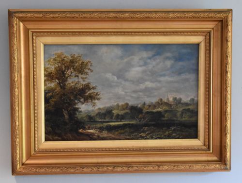 victorian landscape oil painting - CATEGORY: ANTIQUE ART - DATED VICTORIAN
