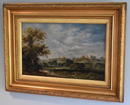 VICTORIAN LANDSCAPE OIL PAINTING - ADDITIONAL PHOTO 1