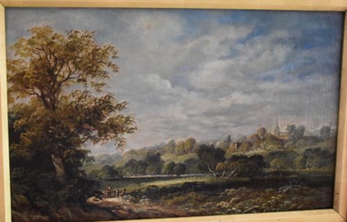VICTORIAN LANDSCAPE OIL PAINTING - ADDITIONAL PHOTO 2