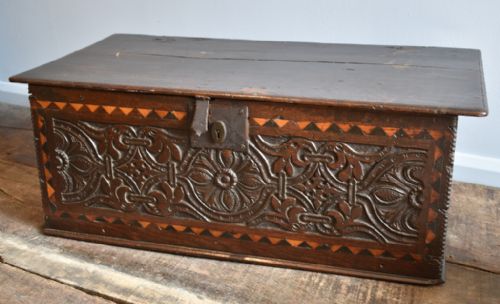 seventeenth century oak bible box - CATEGORY: ANTIQUE BOXES - DATED 17TH CENTURY