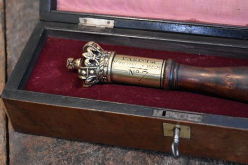 RARE LATE GEORGIAN TIPSTAFF IN ORIGINAL BOX - ADDITIONAL PHOTO 5