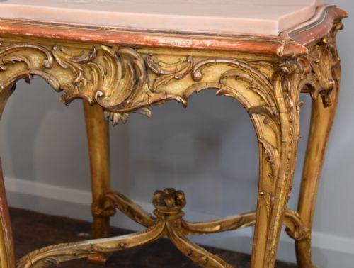 SUPERB GILT TABLE BY SH JEWELLS OF LONDON - ADDITIONAL PHOTO 1