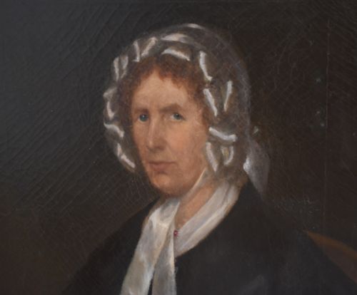 FINE LARGE EARLY VICTORIAN OIL PORTRAIT - ADDITIONAL PHOTO 4