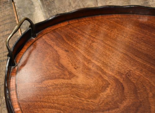FINE GEORGIAN MAHOGANY OVAL TRAY - ADDITIONAL PHOTO 1