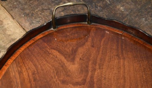 FINE GEORGIAN MAHOGANY OVAL TRAY - ADDITIONAL PHOTO 3