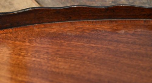 FINE GEORGIAN MAHOGANY OVAL TRAY - ADDITIONAL PHOTO 4