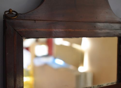 SMALL GEORGIAN FRUITWOOD MIRROR - ADDITIONAL PHOTO 1