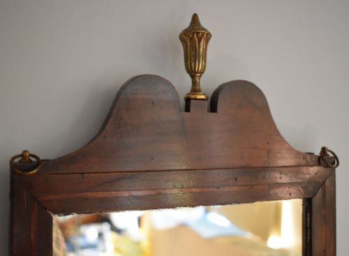 SMALL GEORGIAN FRUITWOOD MIRROR - ADDITIONAL PHOTO 3