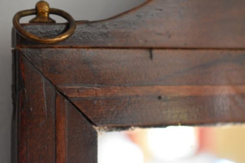 SMALL GEORGIAN FRUITWOOD MIRROR - ADDITIONAL PHOTO 5